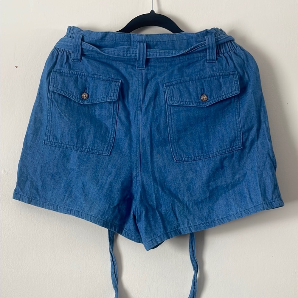 Old Navy High Waist Blue Women's Shorts - Picture 8 of 10